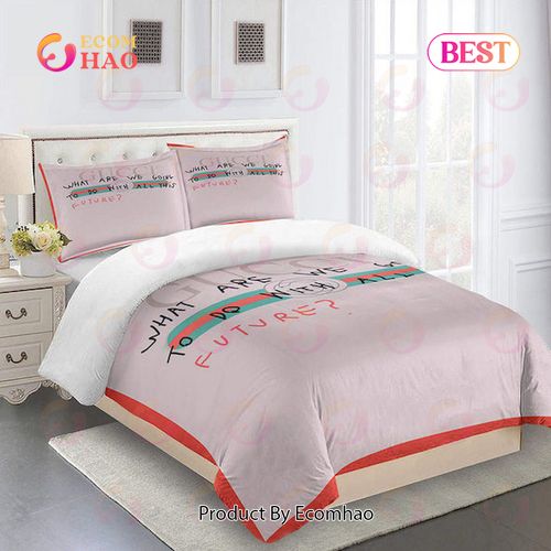 GC Pink Luxury Brand High End Bedding Set Home Decor