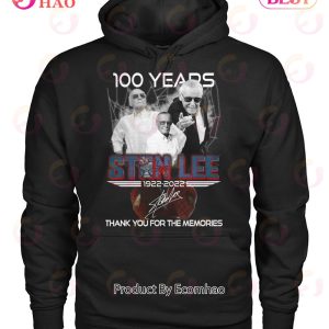 100 Years Stan Lee 1922 – 2022 Thank You For The Memories T-Shirt
