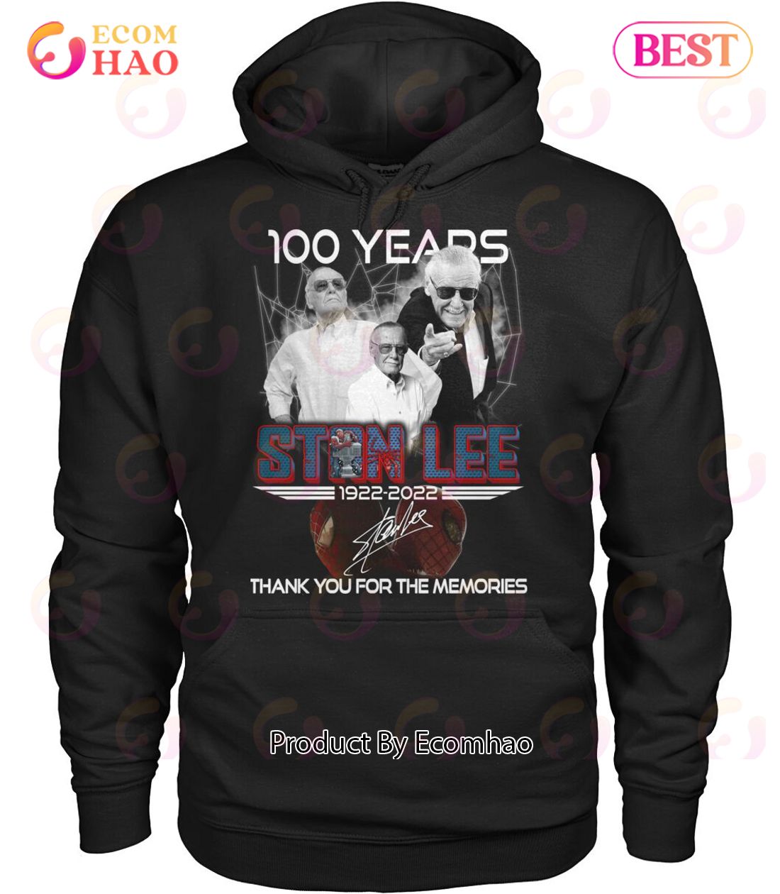 100 Years Stan Lee 1922 – 2022 Thank You For The Memories T-Shirt