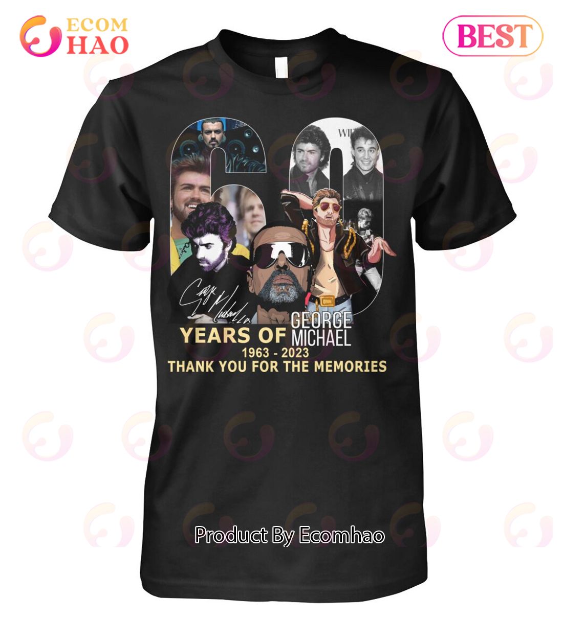 60 Years Of George Michael 1963 – 2023 Thank You For The Memories T-Shirt