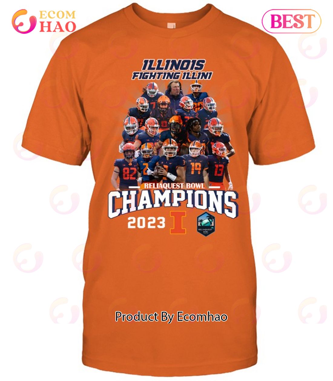Illinois Reliaquest Bowl Champions Unisex T-Shirt