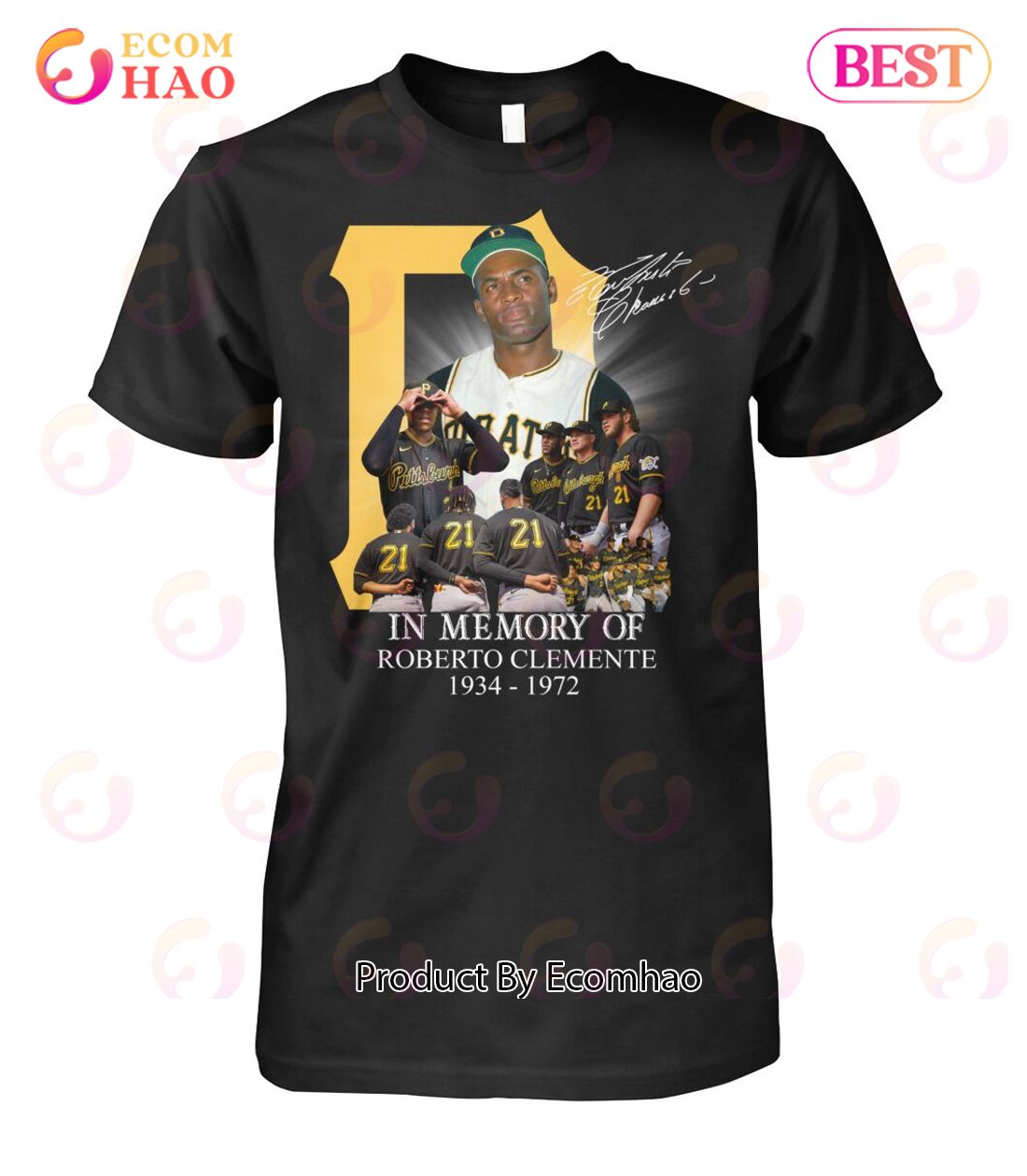 In Memory Of Roberto Clemente 1934 – 1972 Unisex T-Shirt