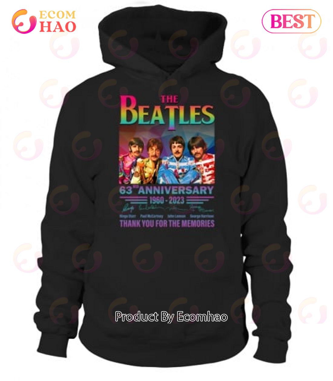 The Beatles 63rd Anniversary 1960 – 2023 Thank You For The Memories T-Shirt Luxury Items