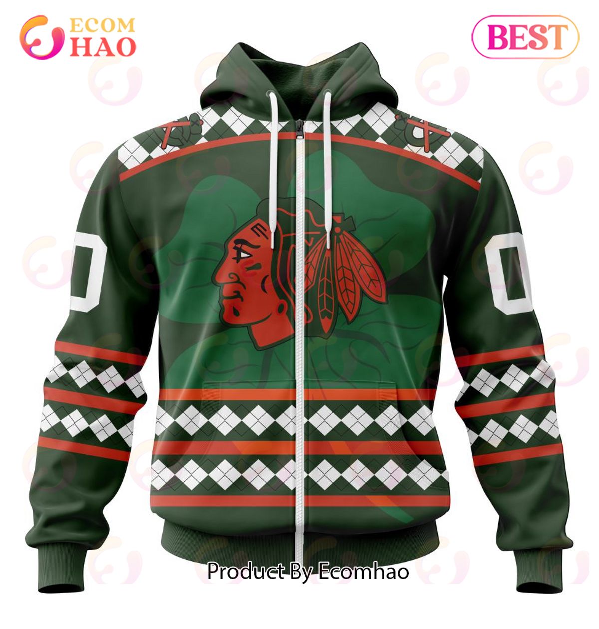 NHL Chicago Blackhawks Reverse Retro Kits 2022 3D Hoodie - Ecomhao Store