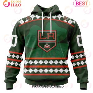 NHL Los Angeles Kings Specialized Unisex Kits Hockey Celebrate St Patrick’s Day 3D Hoodie