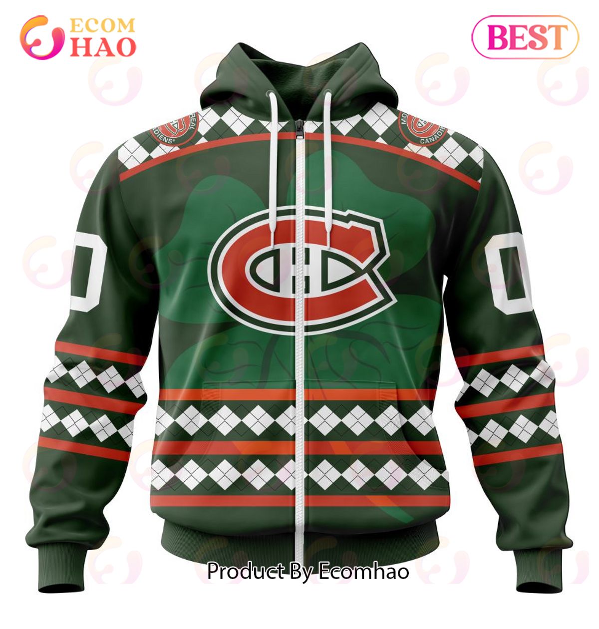 NHL Montreal Canadiens Specialized Unisex Kits Hockey Celebrate St Patrick’s Day 3D Hoodie