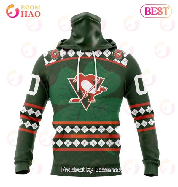 NHL Pittsburgh Penguins Specialized Unisex Kits Hockey Celebrate St Patrick’s Day 3D Hoodie