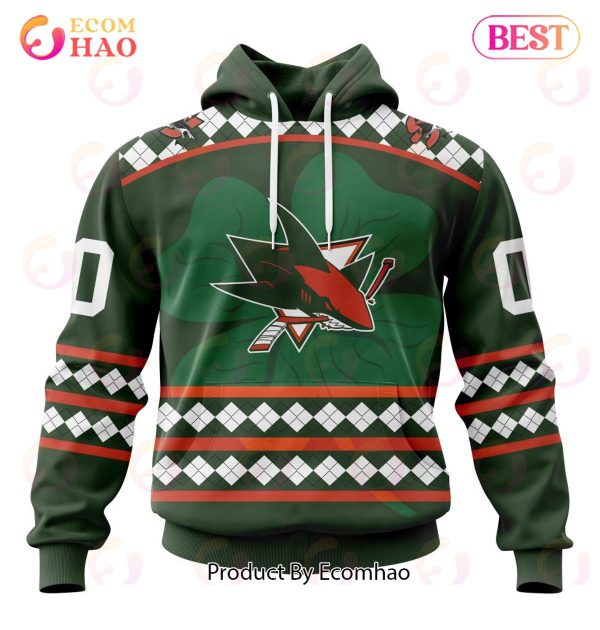 NHL San Jose Sharks Specialized Unisex Kits Hockey Celebrate St Patrick’s Day 3D Hoodie