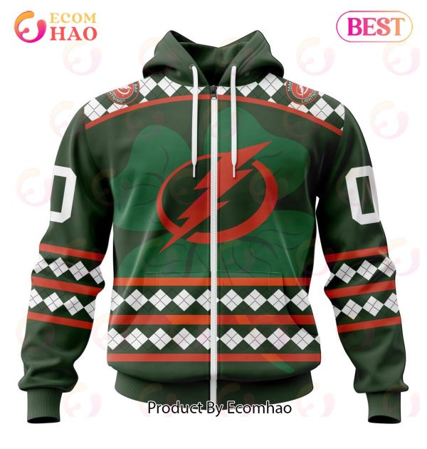 NHL Tampa Bay Lightning Specialized Unisex Kits Hockey Celebrate St Patrick’s Day 3D Hoodie