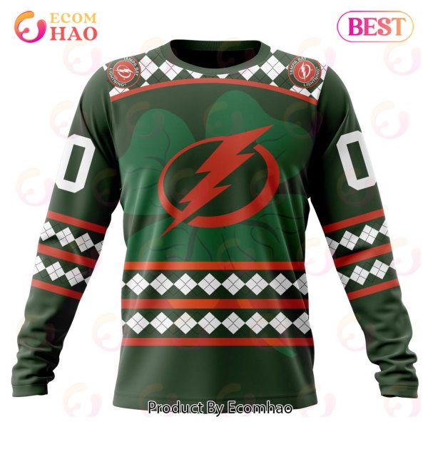NHL Tampa Bay Lightning Specialized Unisex Kits Hockey Celebrate St Patrick’s Day 3D Hoodie