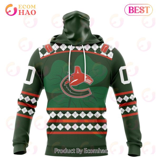 NHL Vancouver Canucks Specialized Unisex Kits Hockey Celebrate St Patrick’s Day 3D Hoodie