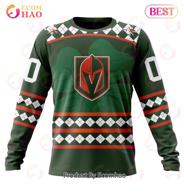NHL Vegas Golden Knights Specialized Unisex Kits Hockey Celebrate St Patrick’s Day 3D Hoodie