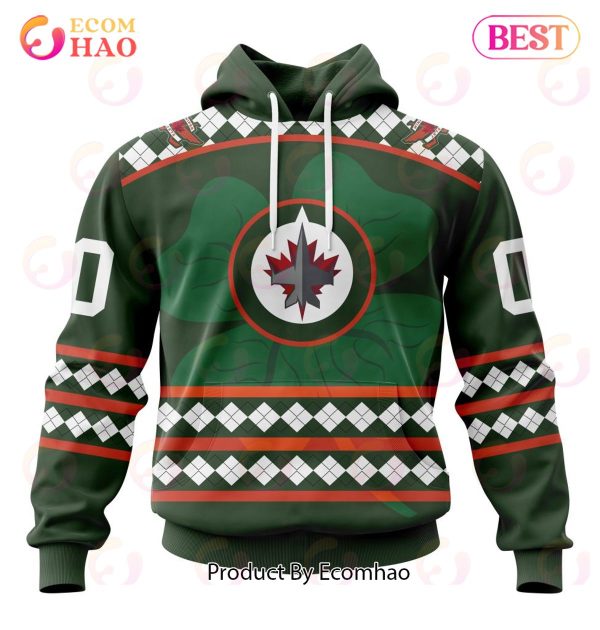 NHL Winnipeg Jets Specialized Unisex Kits Hockey Celebrate St Patrick’s Day 3D Hoodie