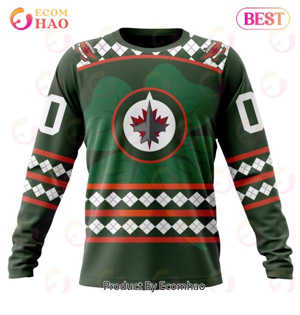 NHL Winnipeg Jets Specialized Unisex Kits Hockey Celebrate St Patrick’s Day 3D Hoodie
