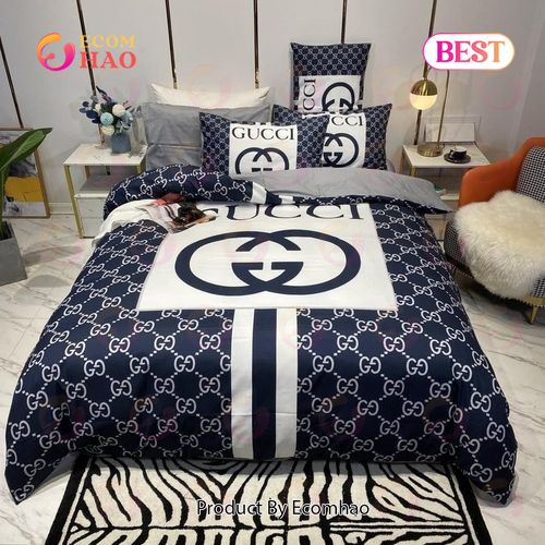 Limited Edition Gucci Navy Bedding Sets Duvet Cover