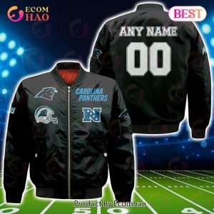 NFL Carolina Panthers Custom Your Name & Number Bomber Jacket