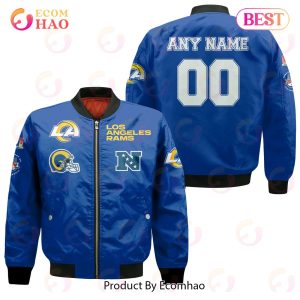 NFL Los Angeles Rams Custom Your Name & Number Bomber Jacket