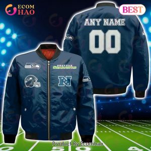 NFL Seattle Seahawks Custom Your Name & Number Bomber Jacket