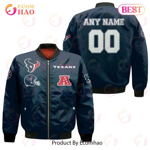 NFL Houston Texans Custom Your Name & Number Bomber Jacket