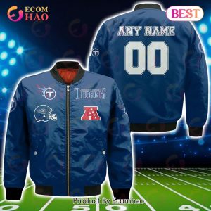 NFL Tennessee Titans Custom Your Name & Number Bomber Jacket