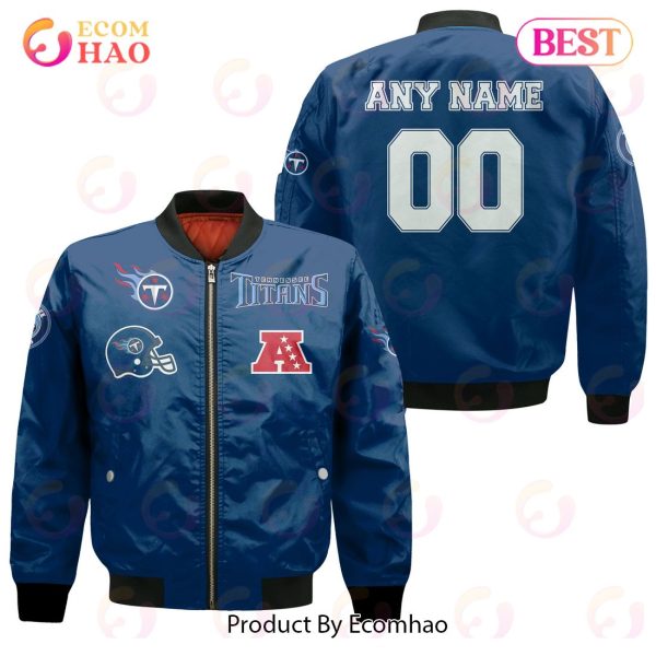 NFL Tennessee Titans Custom Your Name & Number Bomber Jacket