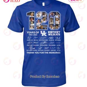 120 Years Of 1903 – 2023 Kentucky Wildcats Thank You For The Memories T-Shirt