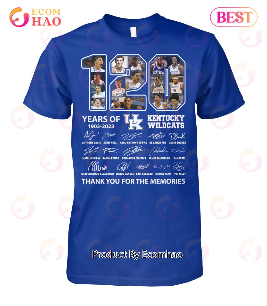 120 Years Of 1903 – 2023 Kentucky Wildcats Thank You For The Memories T-Shirt
