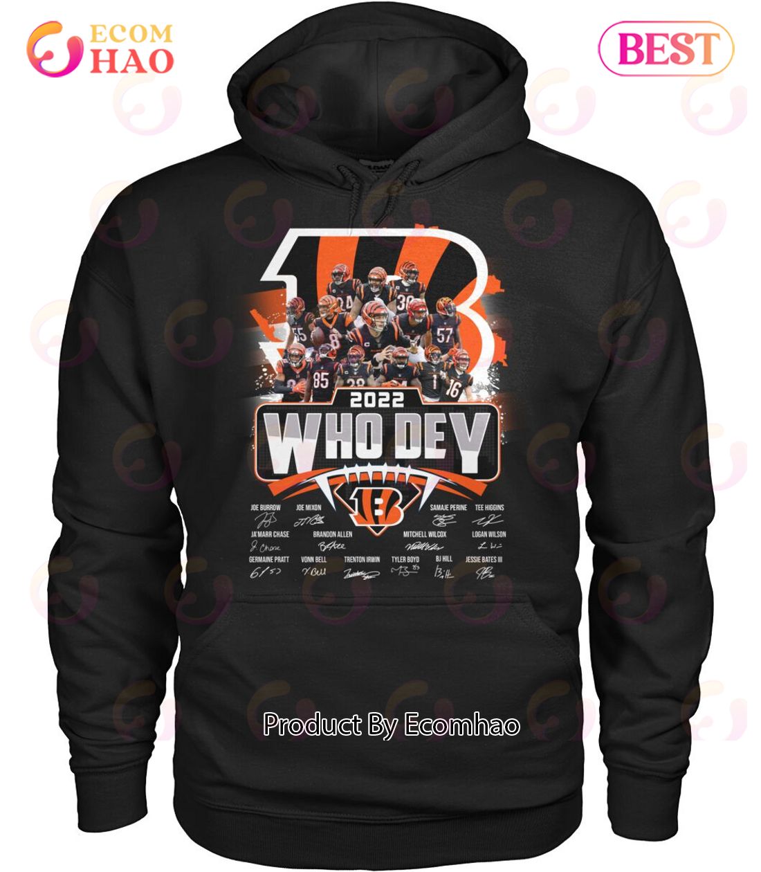 2022 Who Dey Cincinnati Bengals Signature T-Shirt