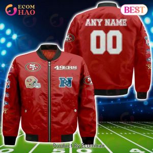 NFL San Francisco 49ers Custom Your Name & Number Bomber Jacket