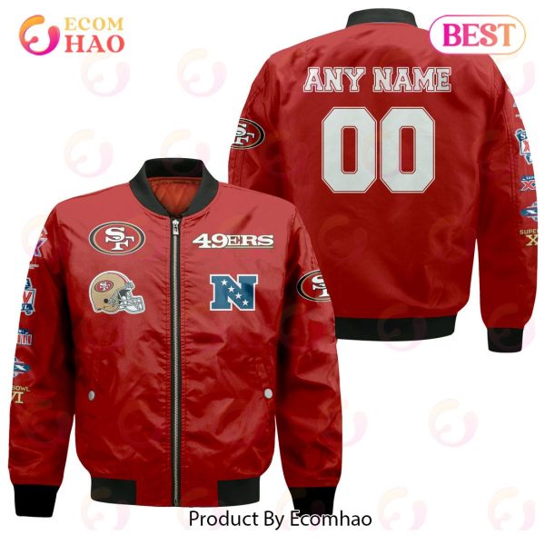 NFL San Francisco 49ers Custom Your Name & Number Bomber Jacket