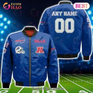 NFL Buffalo Bills Custom Your Name & Number Bomber Jacket