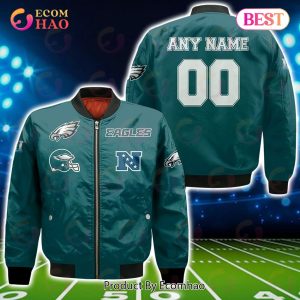 NFL Philadelphia Eagles Custom Your Name & Number Bomber Jacket
