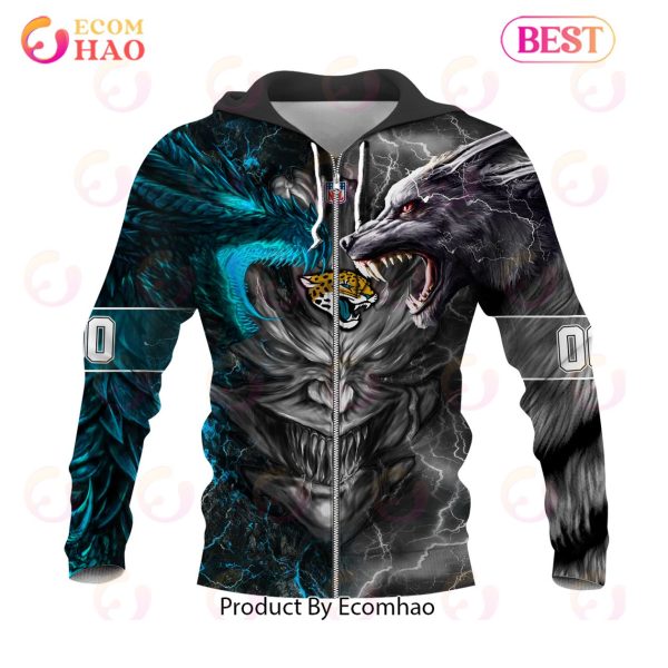 NFL Jacksonville Jaguars Special Design Demon Face 3D Hoodie