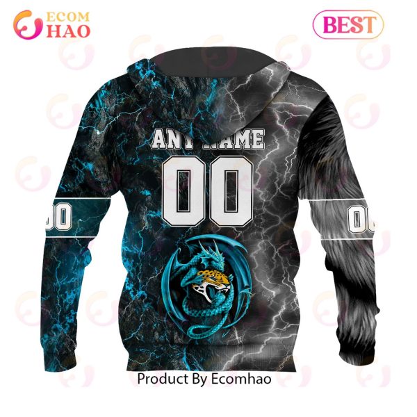 NFL Jacksonville Jaguars Special Design Demon Face 3D Hoodie