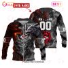 NFL Jacksonville Jaguars Special Design Demon Face 3D Hoodie