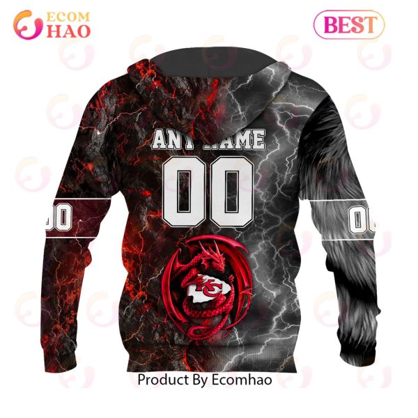 NFL Kansas City Chiefs Special Design Demon Face 3D Hoodie