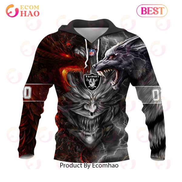 NFL Oakland Raiders Skull Silver Bomber Jacket 3D For Fans