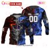 NFL New Orleans Saints Special Design Demon Face 3D Hoodie