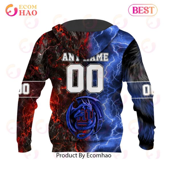 NFL New York Giants Special Design Demon Face 3D Hoodie