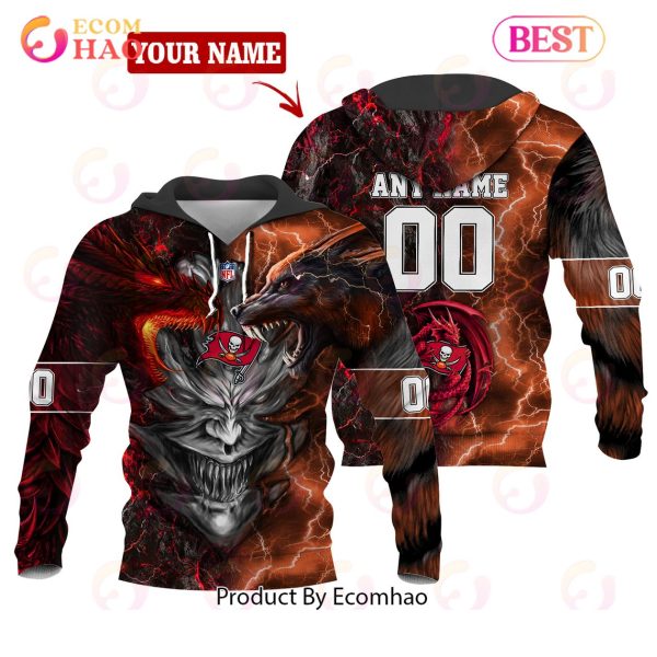 NFL Tampa Bay Buccaneers Special Design Demon Face 3D Hoodie