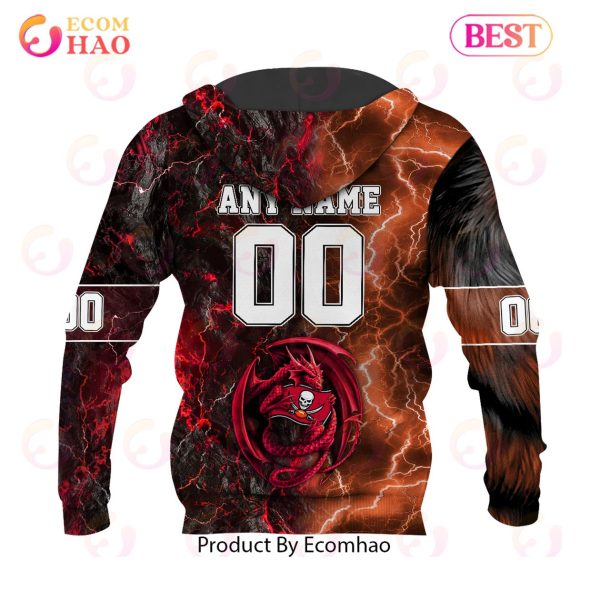 NFL Tampa Bay Buccaneers Special Design Demon Face 3D Hoodie