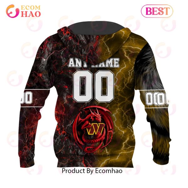 NFL Washington Redskins Special Design Demon Face 3D Hoodie