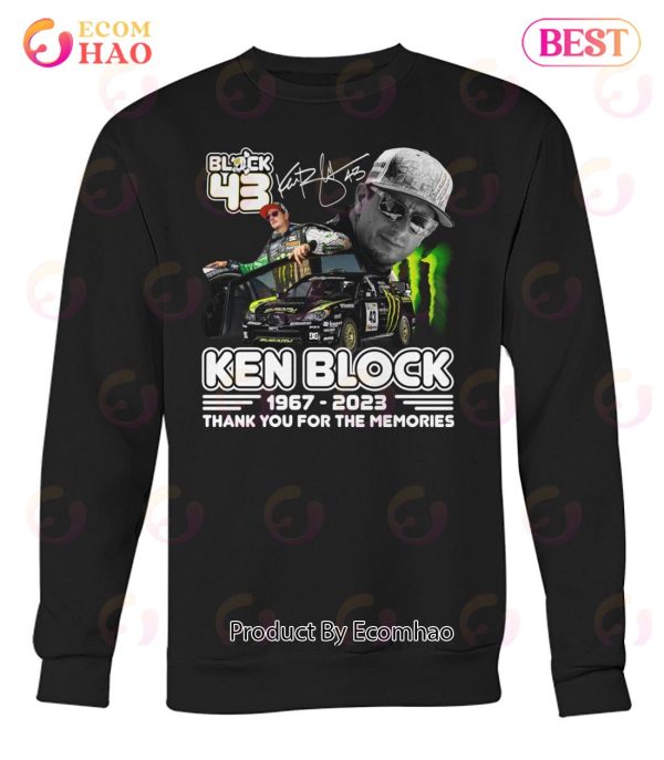 43 Forever Ken Block 1967 – 2023 Thank You For The Memories T-Shirt