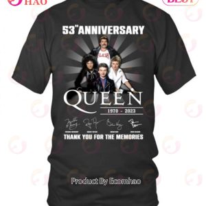 53rd Anniversary 1970 – 2023 Queen 1970 – 2023 Thank You For The Memories T-Shirt
