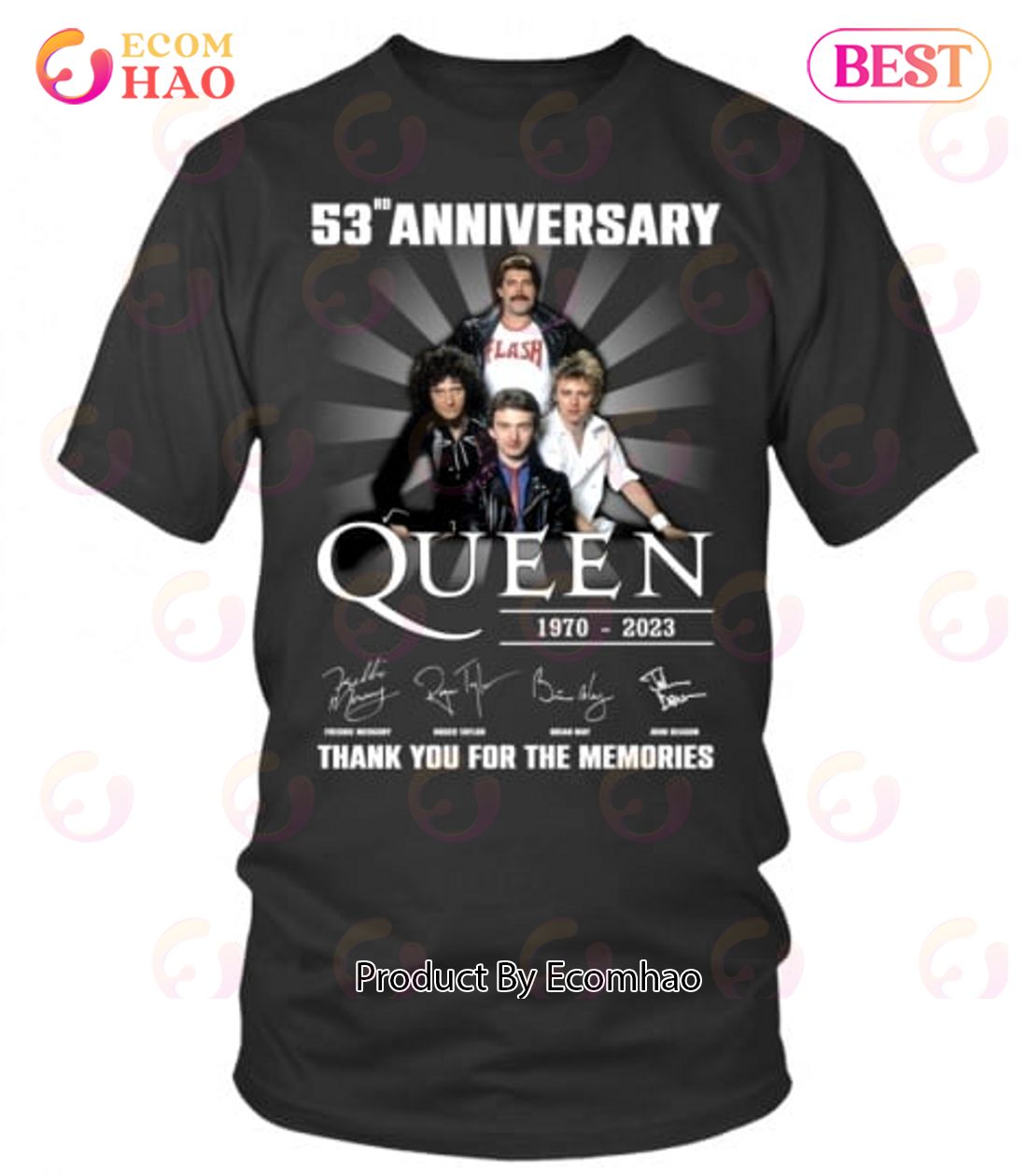 53rd Anniversary 1970 – 2023 Queen 1970 – 2023 Thank You For The Memories T-Shirt