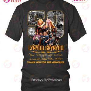 59 Years Of 1964 – 2023 Lynyrd Skynyrd Thank You For The Memories T-Shirt