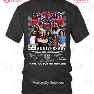 59th Anniversary 1964 – 2023 Lynyrd Skynyrd Thank You For The Memories T-Shirt