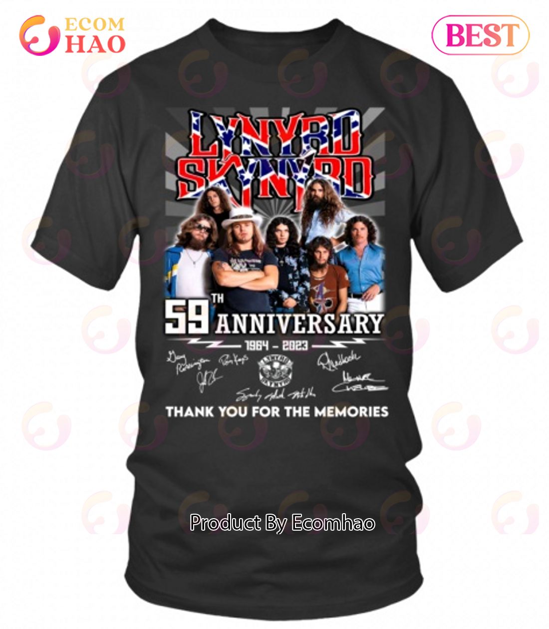 59th Anniversary 1964 – 2023 Lynyrd Skynyrd Thank You For The Memories T-Shirt