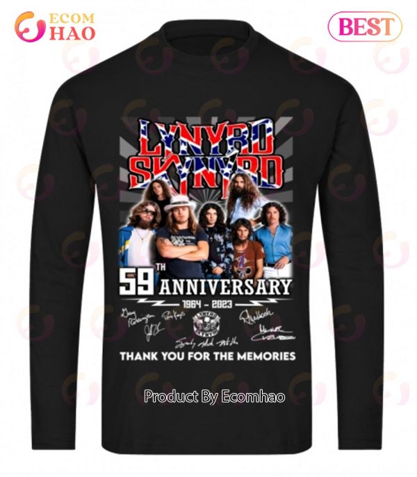 59th Anniversary 1964 – 2023 Lynyrd Skynyrd Thank You For The Memories T-Shirt