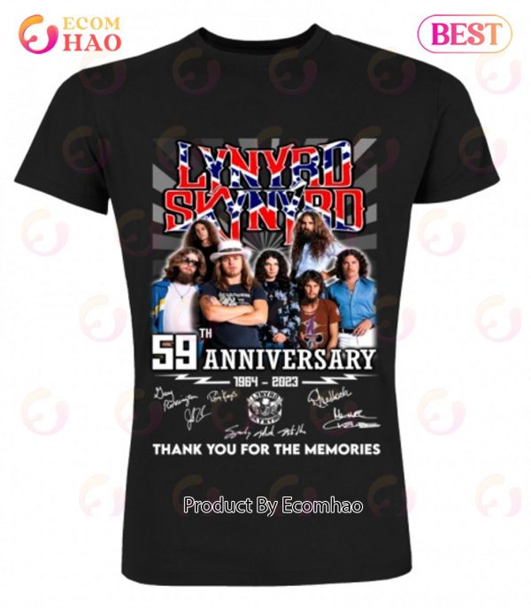 59th Anniversary 1964 – 2023 Lynyrd Skynyrd Thank You For The Memories T-Shirt